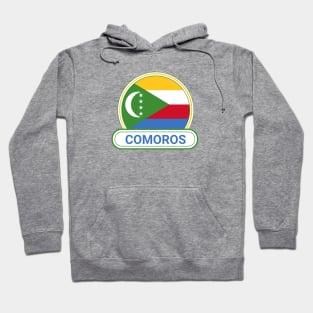 The Comoros Country Badge - The Comoros Flag Hoodie